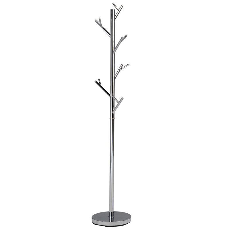 Contemporary 11 Hook Chrome Coat Rack AllModern